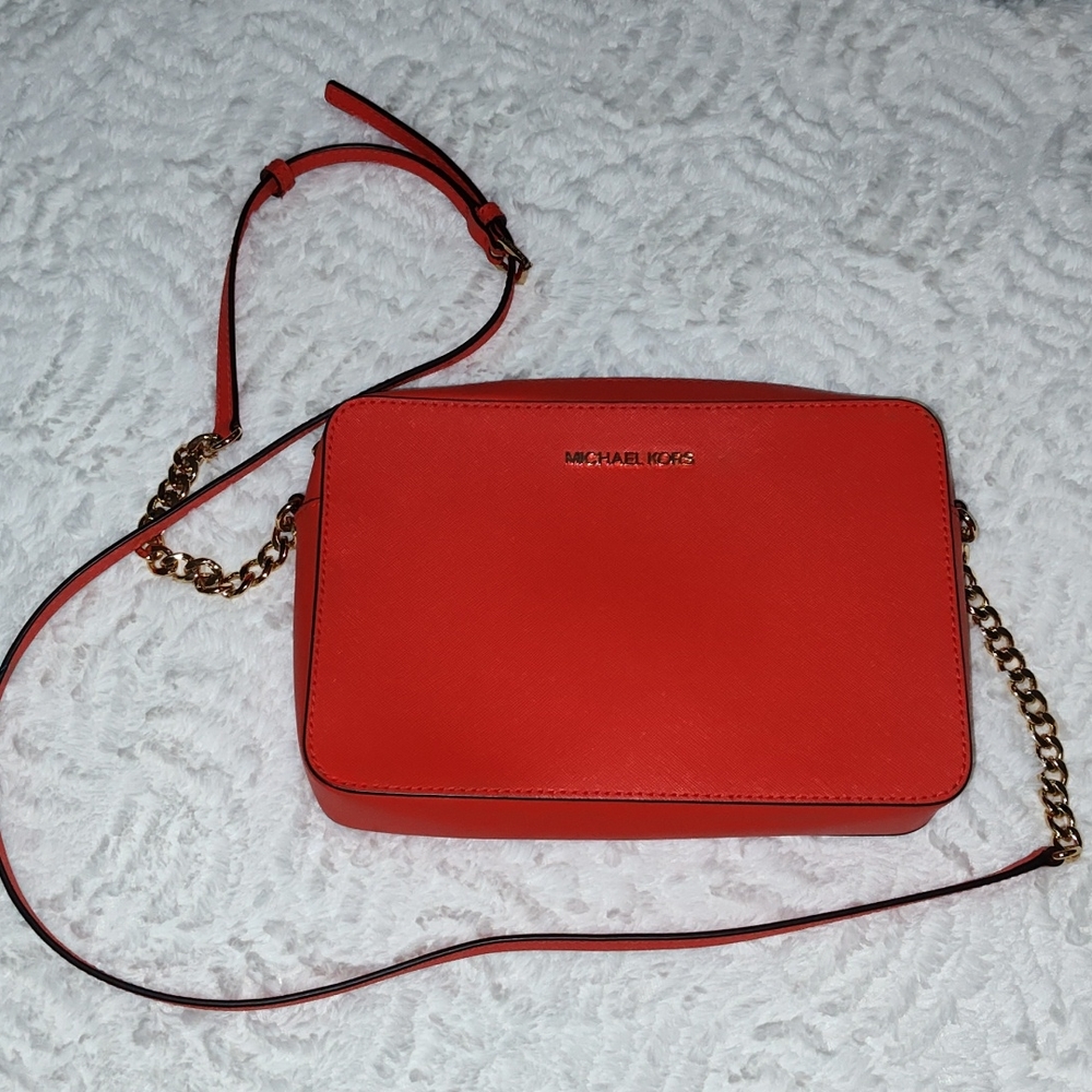 Orange Michael Kors Crossbody